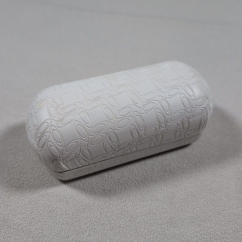 Authentic Oakley Eyewear Hard Case White Embossed O Design Clamshell